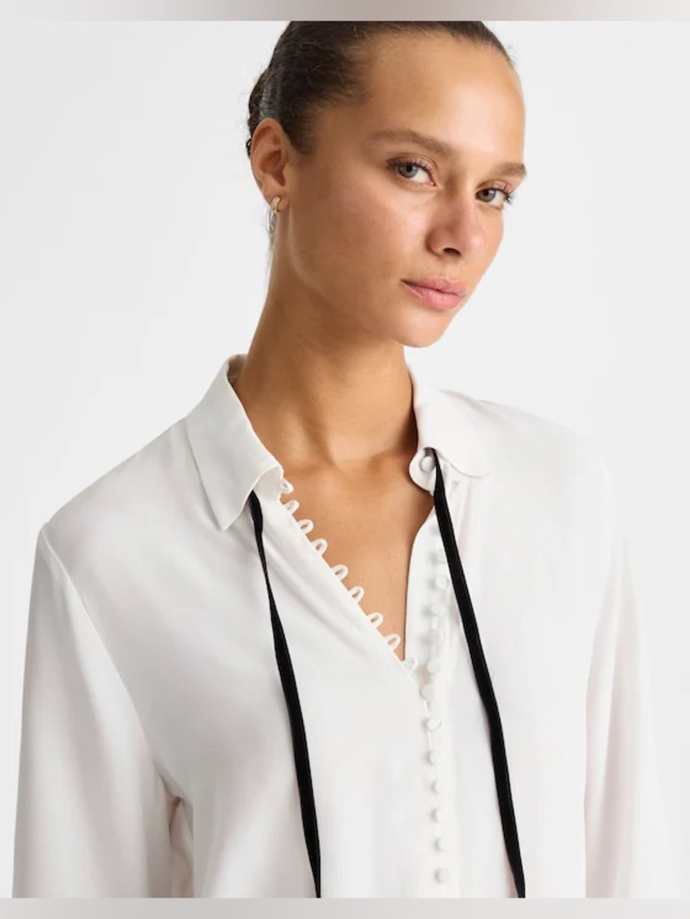 Madewell Necktie button-up top size XS